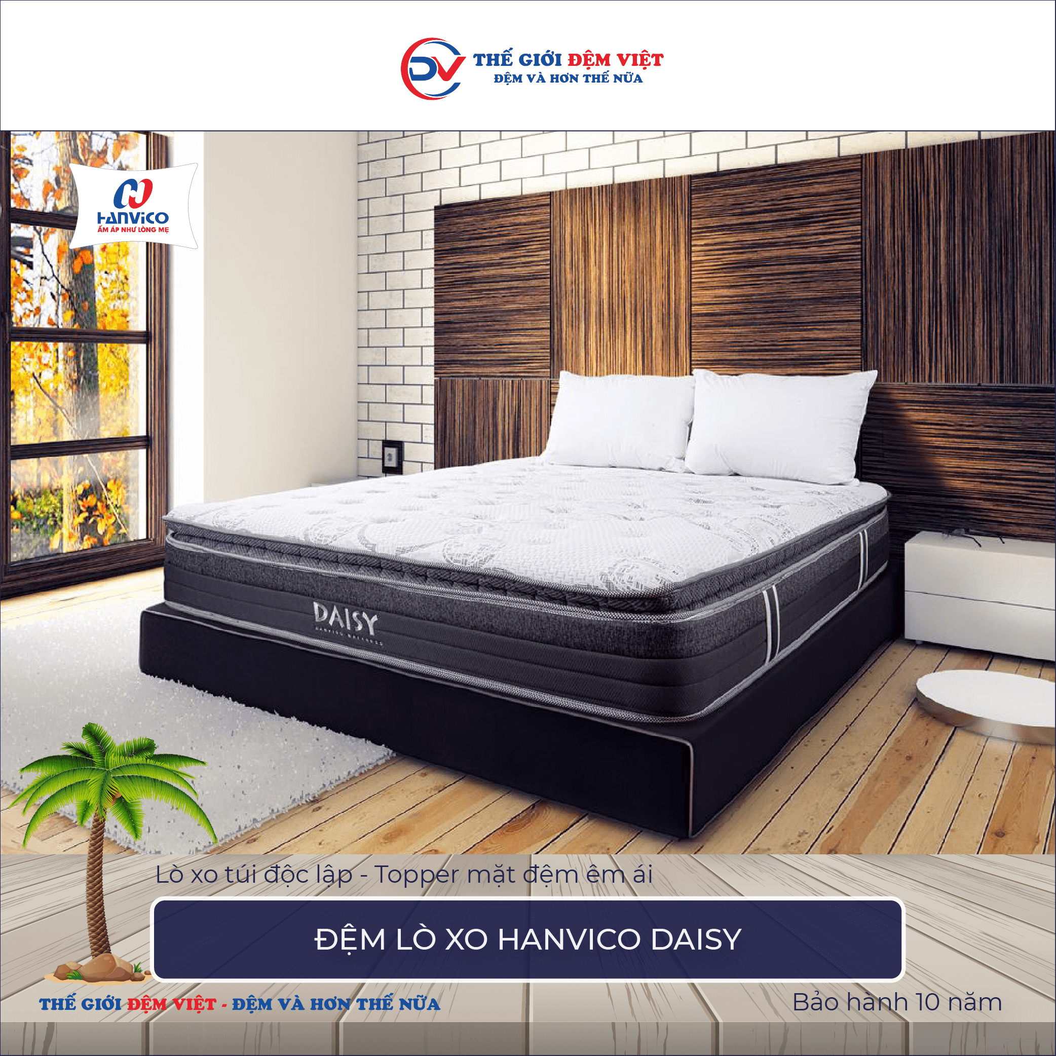 Đệm lò xo Hanvico Daisy